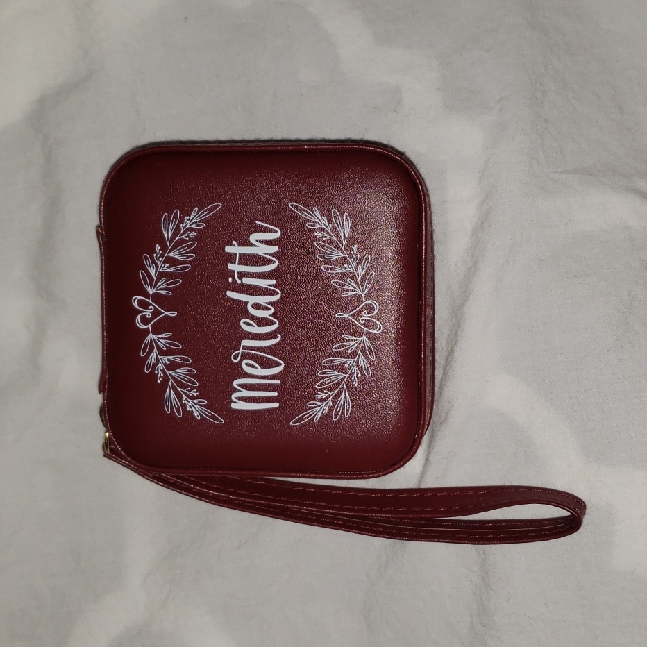 Personalized Travel Jewelry Case